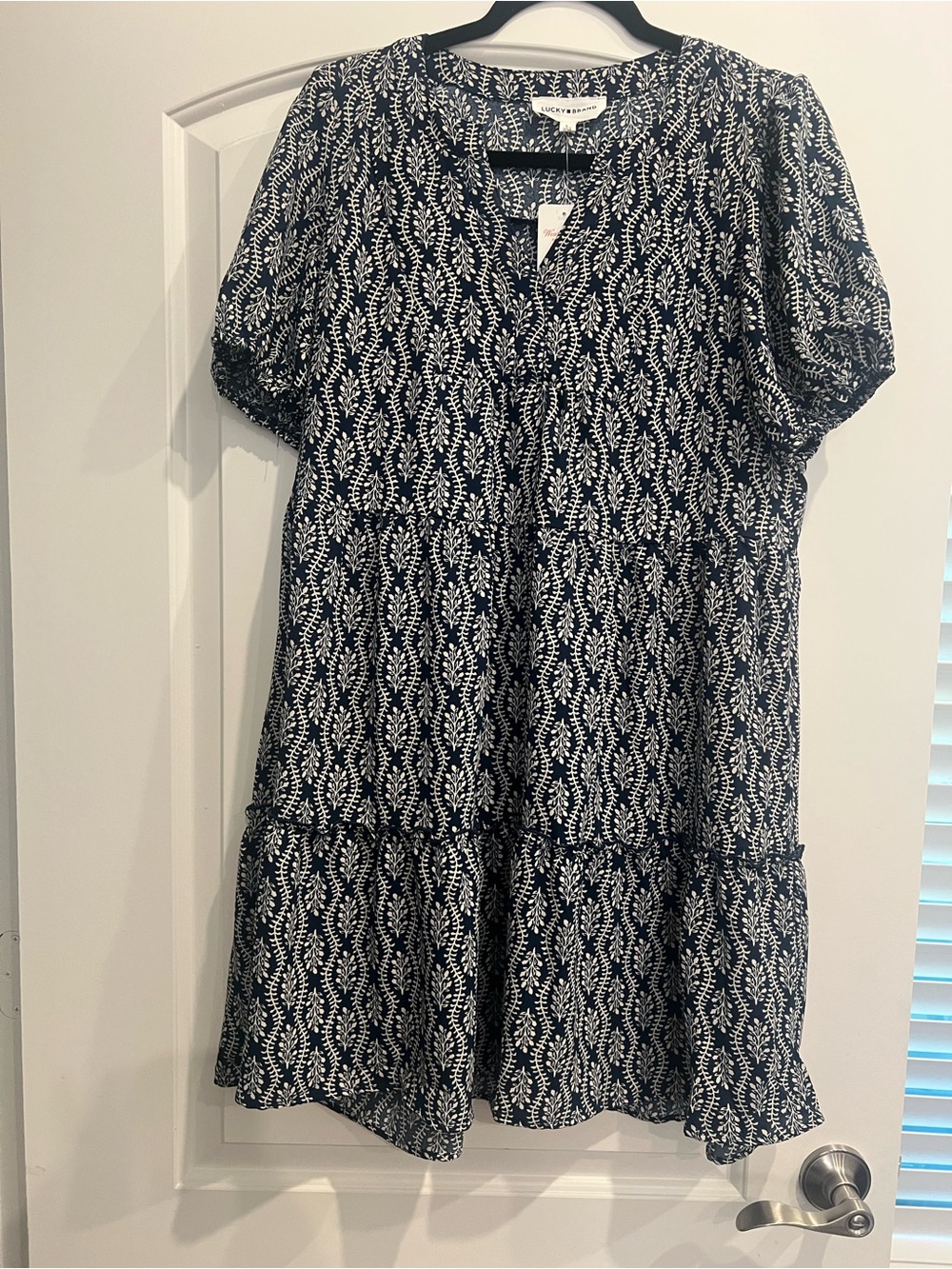 Lucky 🍀 Brand Navy Medallion tier dress
